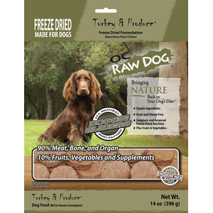 Freeze Dried Turkey & Produce Sliders 14oz  OC Raw, fd, freeze Dried, turkey, Produce Sliders 